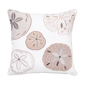 Neutral Sand Dollar Indoor Outdoor Pillow