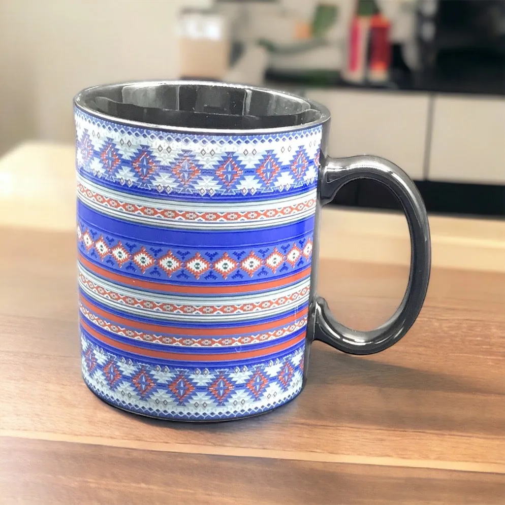 OLDTRIBES™ Southwestern Style Blue Ceramic mug