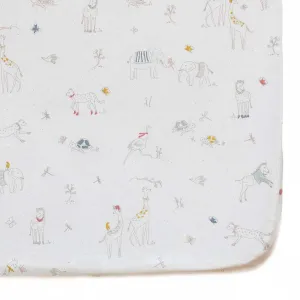 Pehr - Drap Contour - Lit de Bébé -Magical Safari||Pehr - Crib Sheet -Magical Safari