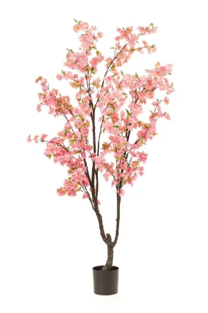 Pink Flowering Faux Trees (2) L | Emerald Cherry Blossom