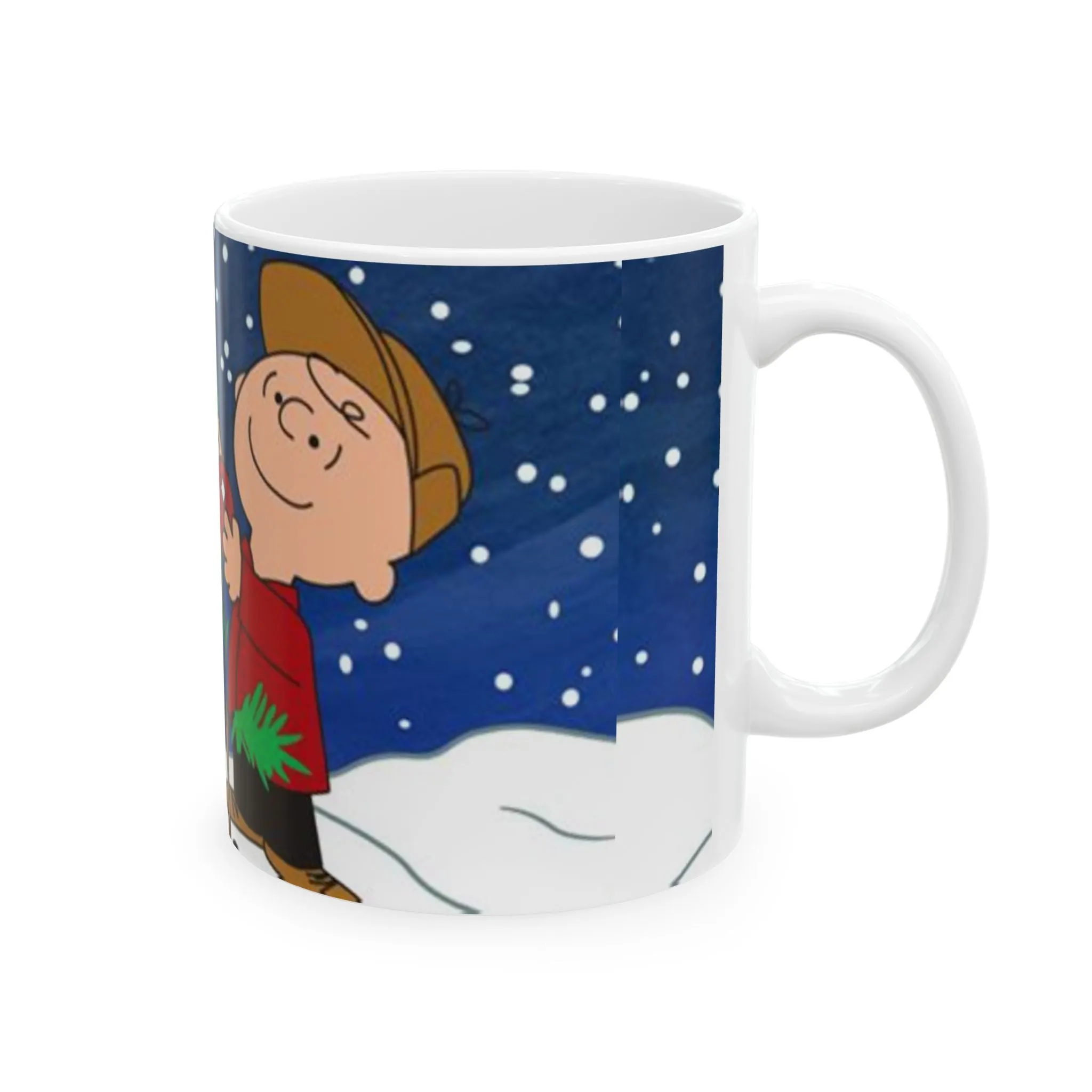 Princess Grace Charlie Brown Christmas Ceramic Mug - Perfect Holiday Gift