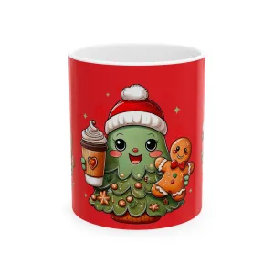 Princess Grace Festive Christmas Character Ceramic Mug - Cute Holiday Drinkware for Coffee Lovers - 11oz & 15oz