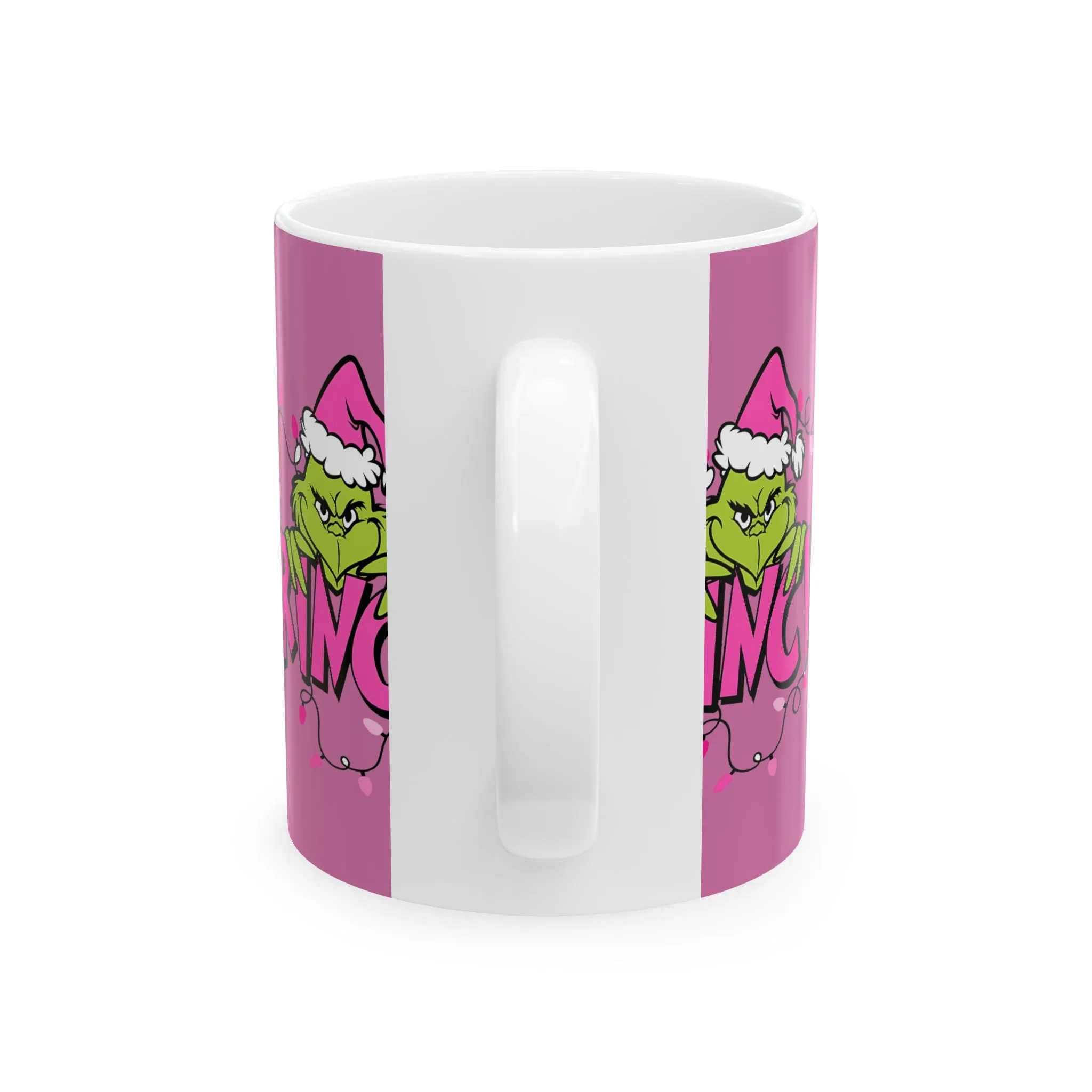 Princess Grace Grinchy Holiday Ceramic Mug - Fun 11oz & 15oz Gift for Christmas Lovers