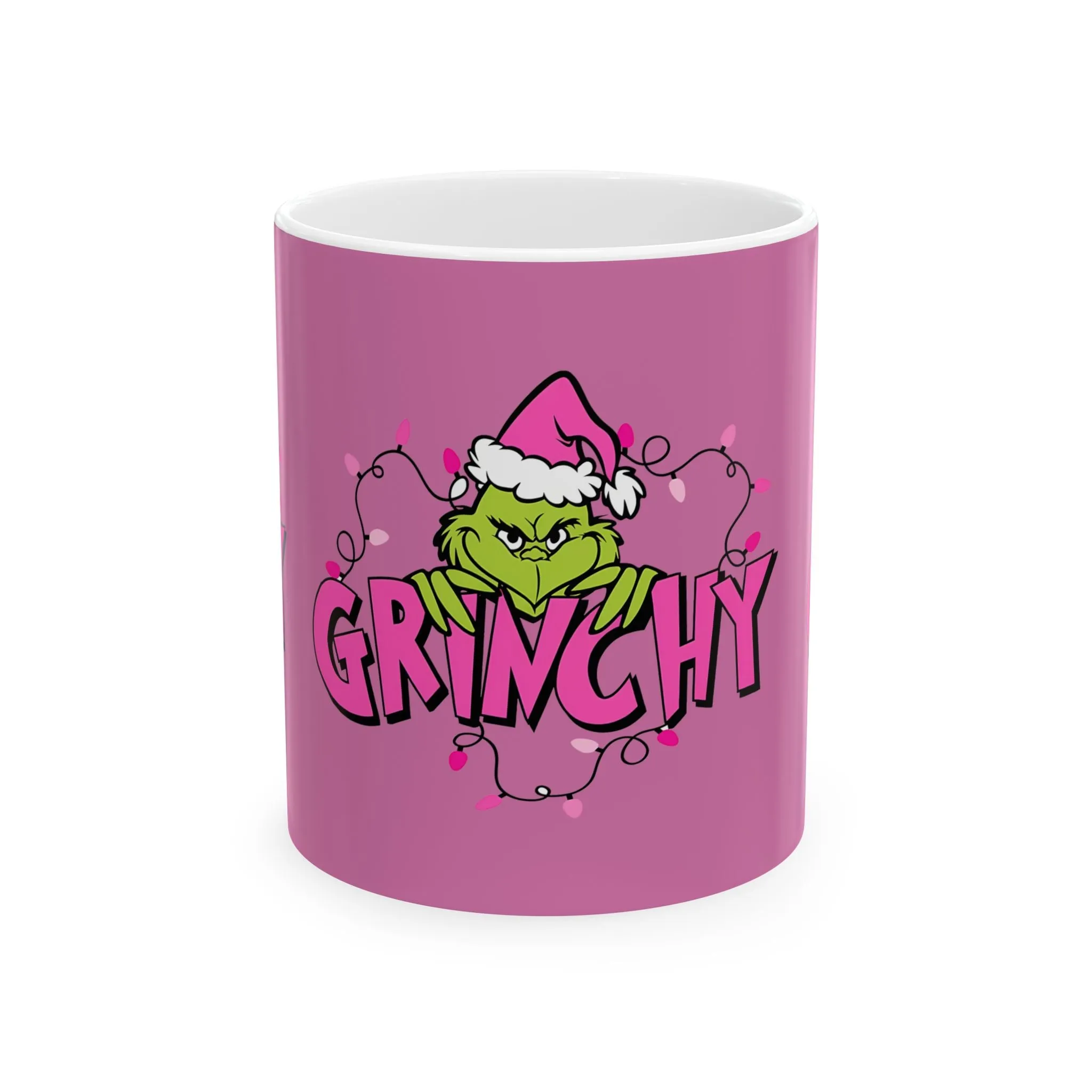 Princess Grace Grinchy Holiday Ceramic Mug - Fun 11oz & 15oz Gift for Christmas Lovers