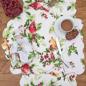 Ruby Cardinal Table Linens