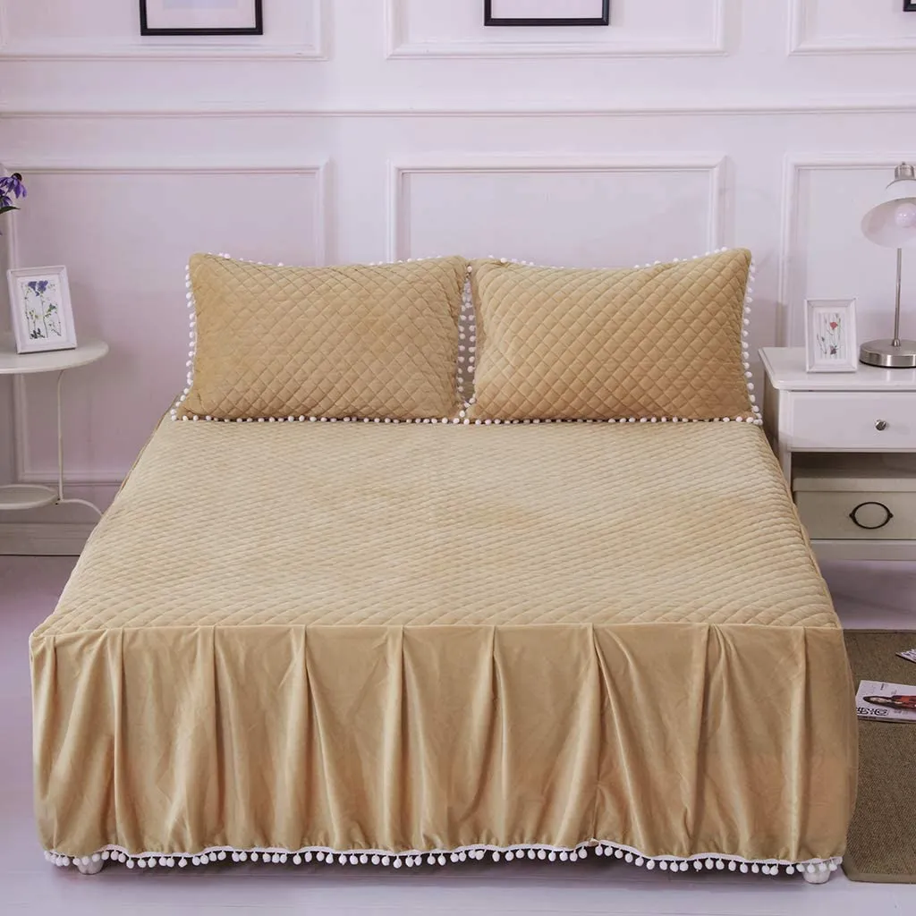 Softy Tan Bed Skirt