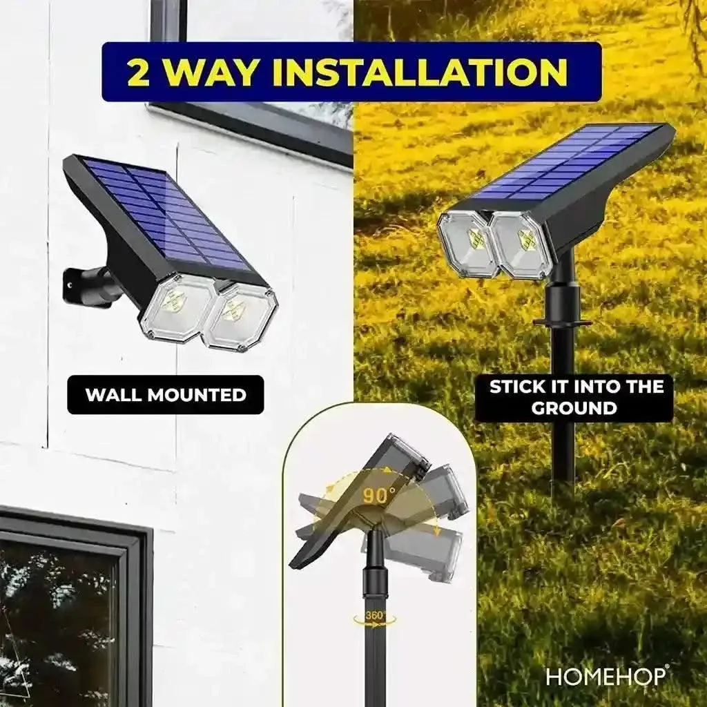 Solar LED Decoration Spot Light for House Outdoor , Garden , Lawn , Patio (Cool/Warm, Waterproof )(Renewed)