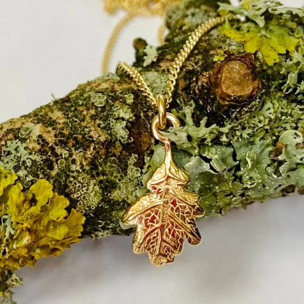 Solid Gold Oak Leaf by Joy Everley