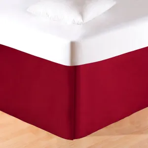 Solid Red Bed Skirt