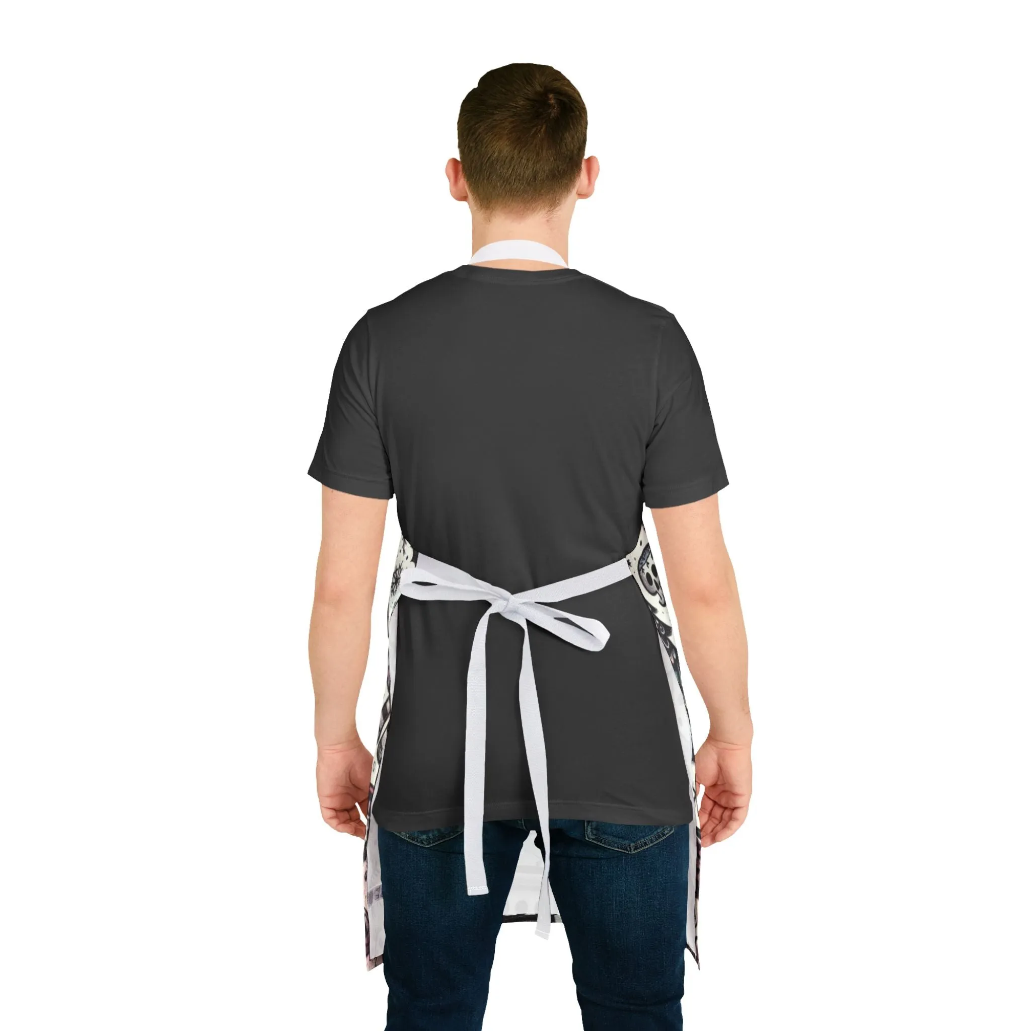 Spooky Snowy Scene - Apron, 5-Color Straps (AOP)