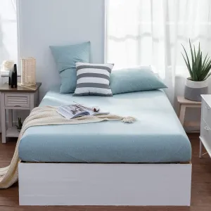 The Loft Aqua Fitted Sheet Set