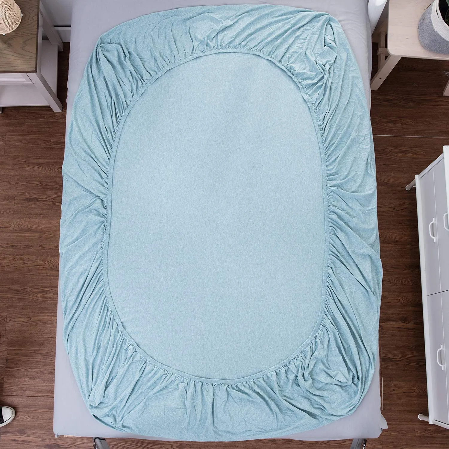 The Loft Aqua Fitted Sheet Set