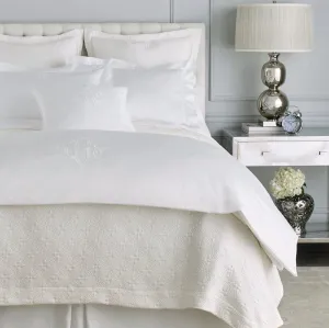 Virtuoso White Sateen Bedding by Peacock Alley