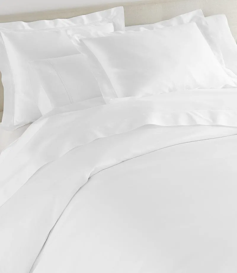 Virtuoso White Sateen Bedding by Peacock Alley