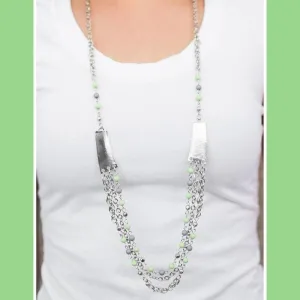 Vivacious Vibes Green Necklace